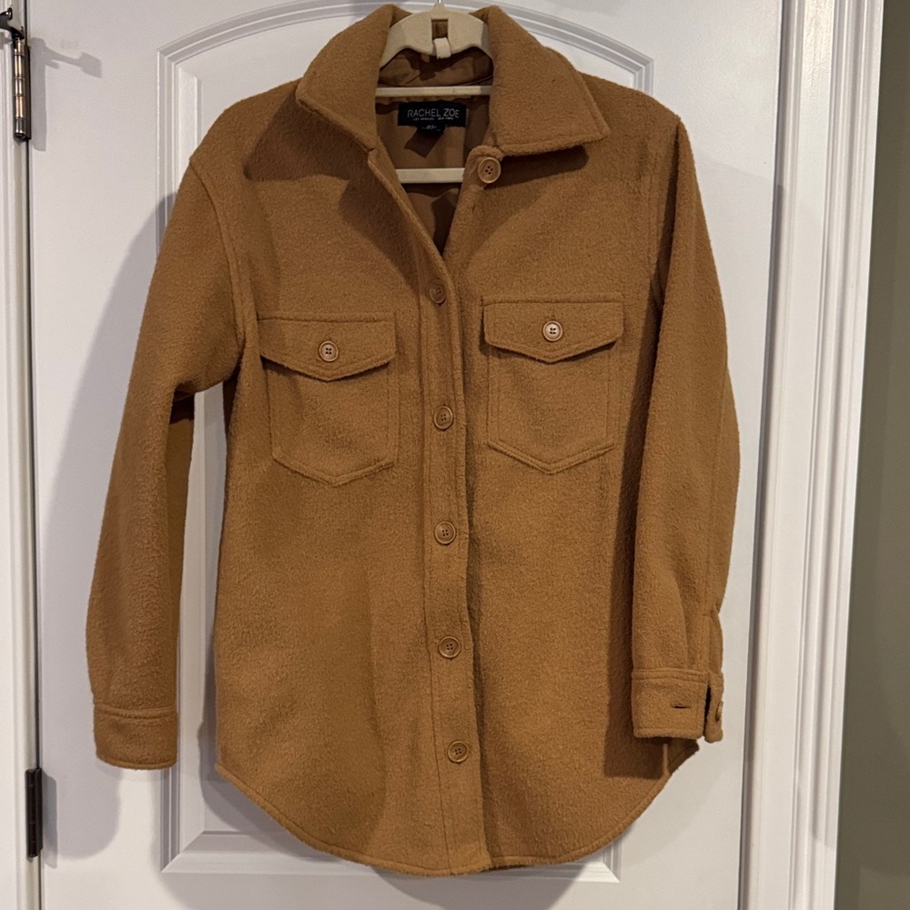 Tan Shacket by Rachel Zoe